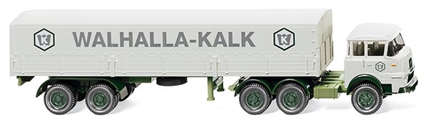 Wiking 048801 Spur H0 1/87 Pritschensattelzug (Krupp 806) "Walhalla Kalk"