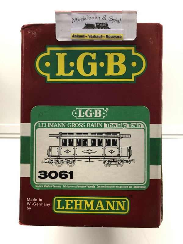 LGB 3061 Spur G Personenwagen Barmer Bergbahn 2./3. Klasse