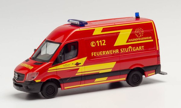 Herpa 095457 1/87 Mercedes-Benz Sprinter 13 Kasten HD "Feuerwehr Stuttgart/Jugendfeuerwehr"