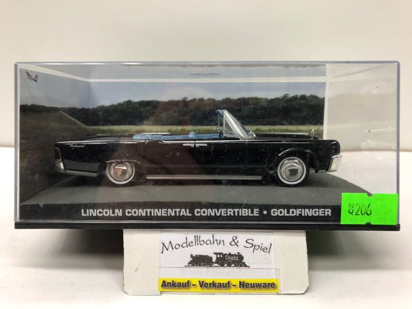 De Agostini #206 James Bond Modellautosammlung Nr. 132 Lincoln Continental Convertible