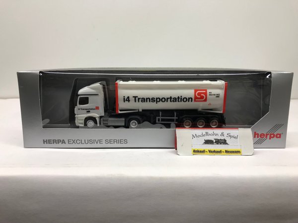 Herpa 904957 1/87 Mercedes Benz Actros Streamspace Container-Sattelzug "I4 Transportation"