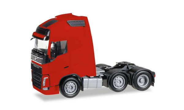 Herpa 305556-002 Spur H0 1/87 Volvo FH Gl. XL 6x2 Solo-Zugmaschine, rot