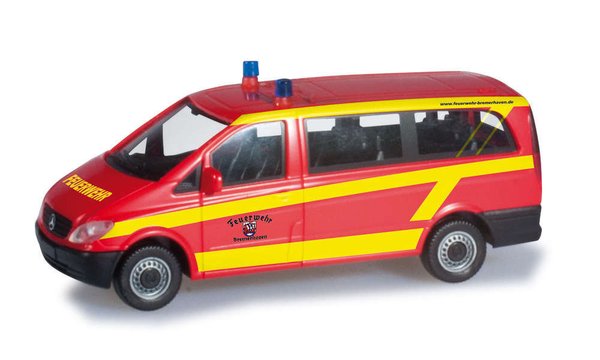 Herpa 091374 Spur H0 1/87 Mercedes-Benz Vito Bus "Feuerwehr Bremerhaven"